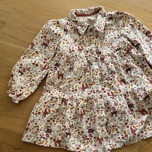 Toddler girl mini corduroy dress